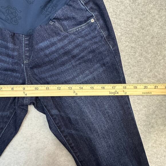 Jessica Simpson Maternity Jegging S Dark Wash Denim Secret Fit Belly Skinny Leg - Picture 12 of 14